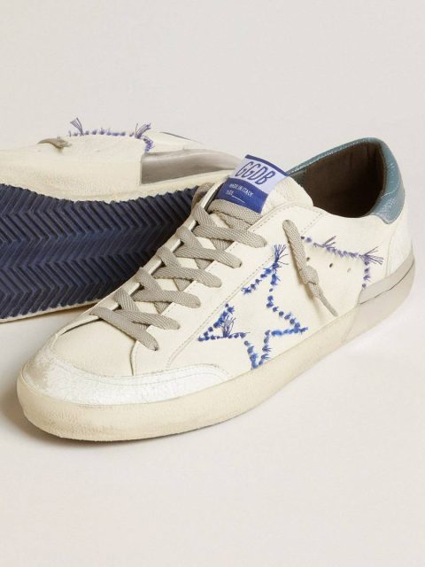 Men’s Super-Star Ltd In Nappa With Embroidered Star And Leather Heel Tab Super-Star Men Golden Goose - Image 3