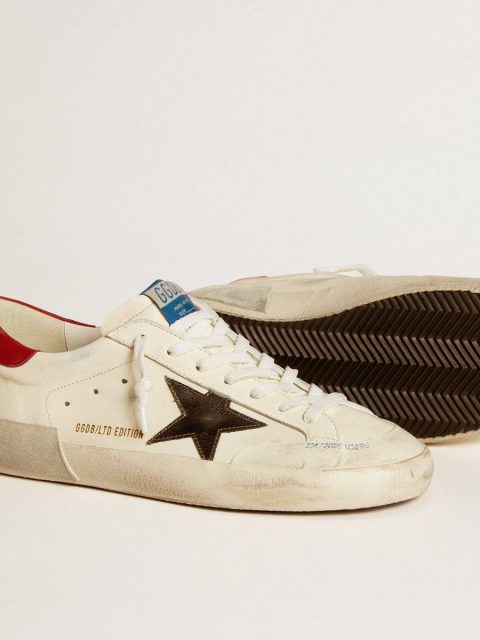 Men's Super-Star Ltd In Nappa With Metallic Star And Nubuck Heel Tab Golden Goose Men Super-Star - Image 4