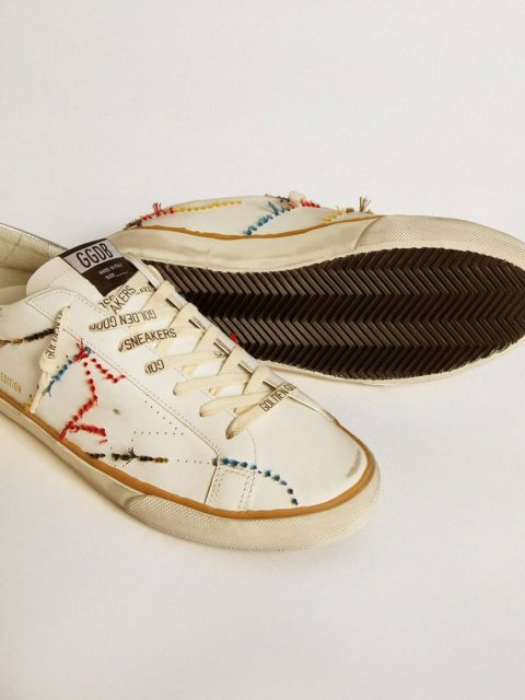 Men’s Super-Star Ltd With Perforated Star And Metallic Leather Heel Tab Men Golden Goose Super-Star - Image 4
