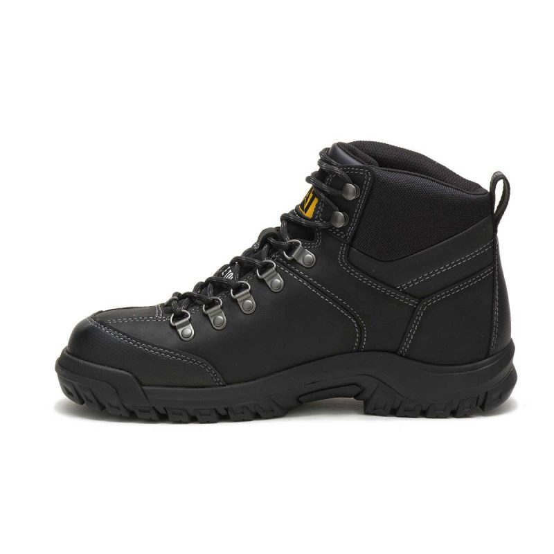 Men's Threshold Waterproof Steel Toe Work Boot Boots Cat Black Men - Image 3