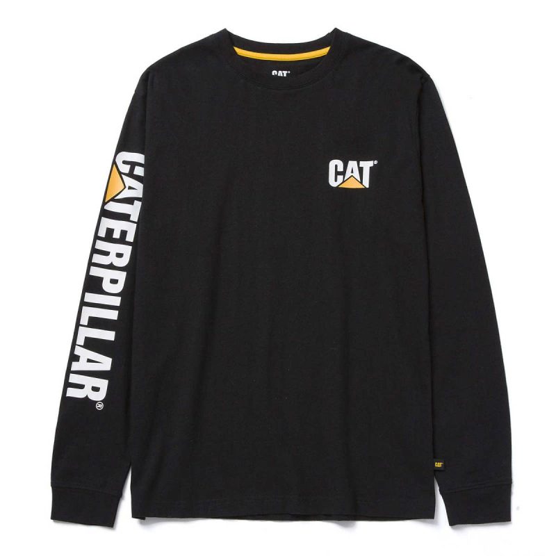Men's Trademark Banner Long Sleeve Tee Tops & Outerwear Cat Men Black - Image 3