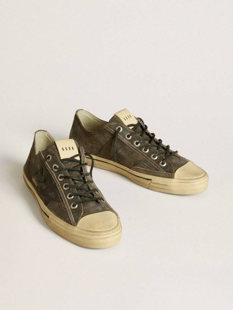 Men’s V-Star In Black Suede With Black Leather Star Men V-Star Golden Goose - Image 2