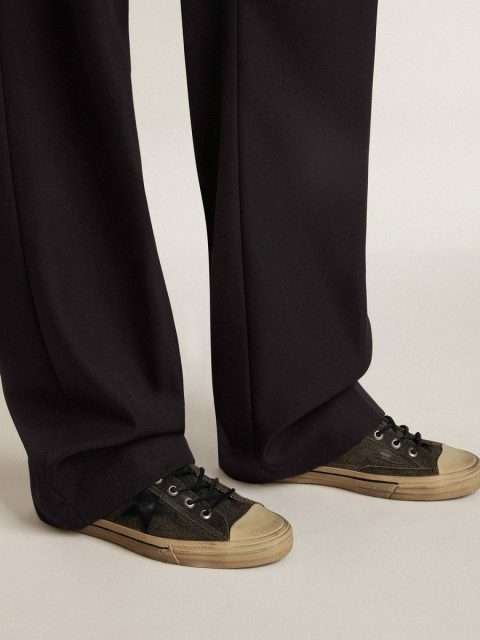 Men’s V-Star In Black Suede With Black Leather Star Men V-Star Golden Goose - Image 3