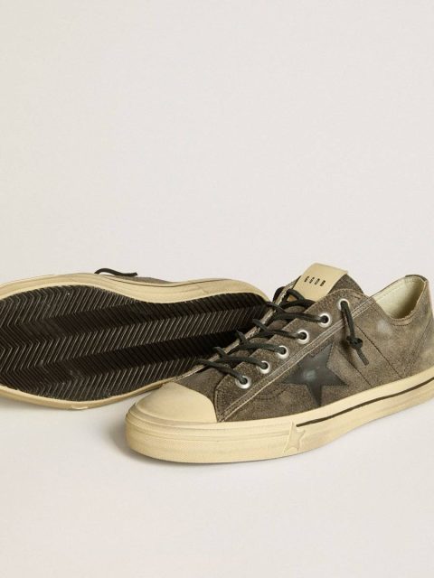 Men’s V-Star In Black Suede With Black Leather Star Men V-Star Golden Goose - Image 4