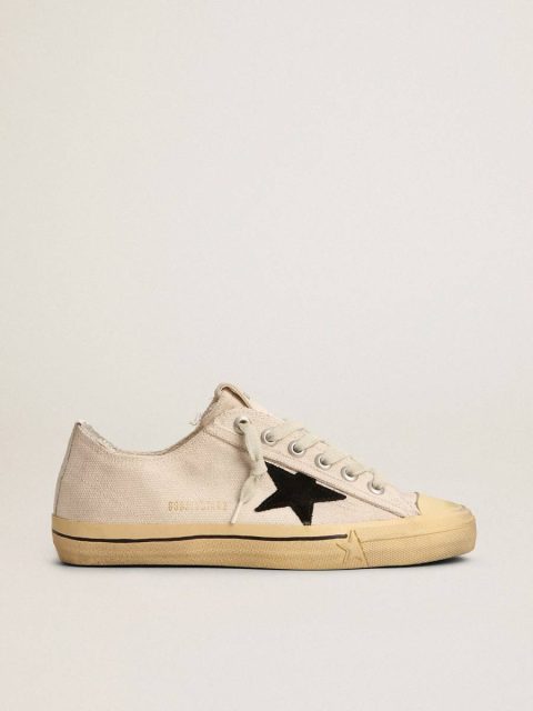 Men's V-Star Ltd With Black Suede Star And Embroidered Lettering Men Golden Goose V-Star