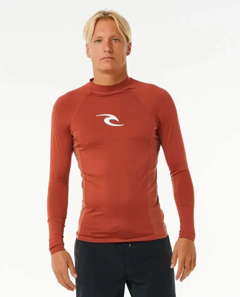 Mens Waves Uv Long Sleeve Rash Guard Rip Curl Rash Guards
