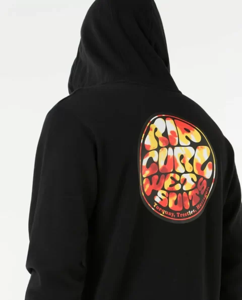 Mens Wettie Passage Icon Zip Through Hoodies & Fleece Rip Curl - Image 5