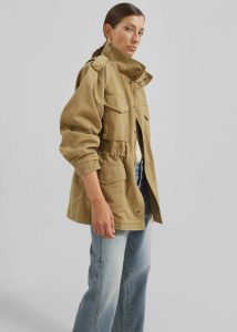 Merano Cargo Jacket - Beige Women Outerwear Beige The Frankie Shop - Image 5