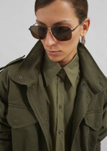 Merano Cargo Jacket - Khaki Outerwear The Frankie Shop Women Green - Image 4