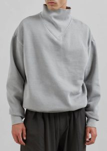 Micah Sweatshirt - Light Grey Grey Men The Frankie Shop Tops - Image 4