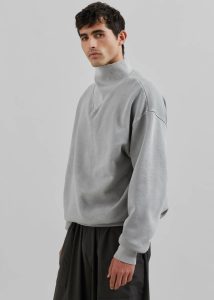 Micah Sweatshirt - Light Grey Grey Men The Frankie Shop Tops - Image 5