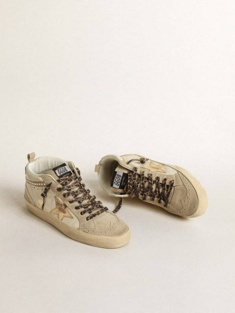 Mid Star Golden Goose Women Mid Star With Metallic Leather Star And Swarovski Crystal Flash - Image 2