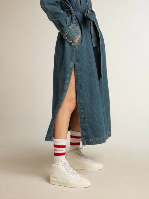 Mid Star Women’s Bio-Based Mid-Stardan With White Star And Heel Tab Golden Goose Women - Image 3