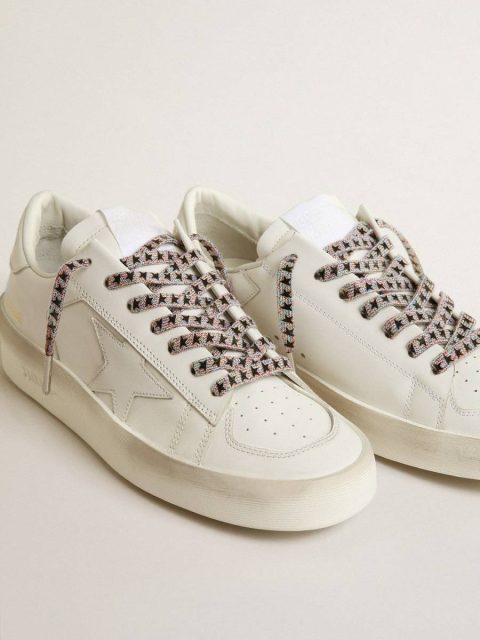 Multicolor Lurex Laces With Contrasting Black Stars Laces Women Multicolor Golden Goose - Image 3