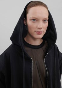 Nami Zip Up Hoodie - Black Women Black The Frankie Shop Tops - Image 5
