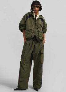 Navan Cargo Pants - Khaki Green Women The Frankie Shop Bottoms