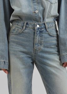 Nevada Jeans - Light Wash The Frankie Shop Women Blue Bottoms - Image 4