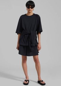 Newton Sweat Tee - Black Tops Black Men The Frankie Shop - Image 5