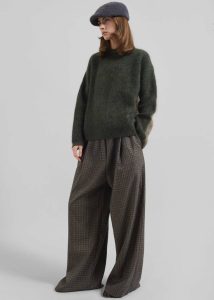 Novers Plaid Trousers - Multicolor Bottoms Multi The Frankie Shop Women