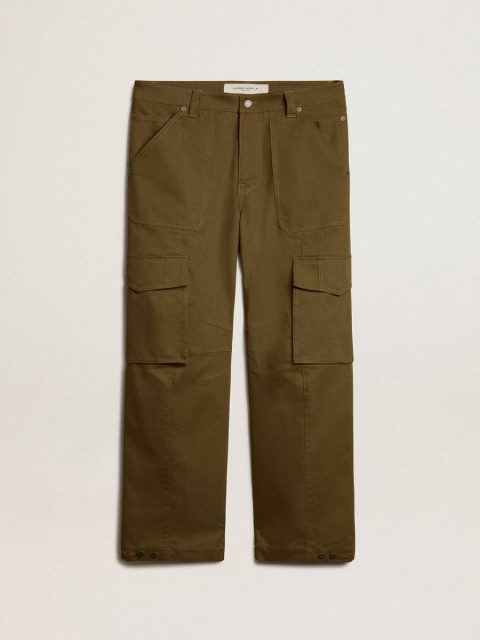 Olive Green Cargo Pants Golden Goose Olive Green Men Jeans & Pants