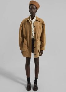Outerwear Beige The Frankie Shop Kensal Suede Field Jacket - Camel Women - Image 2