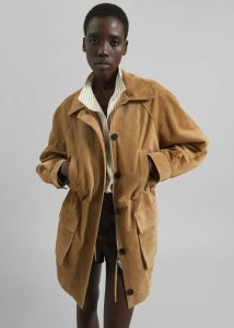 Outerwear Beige The Frankie Shop Kensal Suede Field Jacket - Camel Women