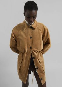 Outerwear Beige The Frankie Shop Kensal Suede Field Jacket - Camel Women - Image 5