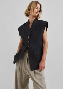 Outerwear Black Lucerne Vest - Black Women The Frankie Shop - Image 2