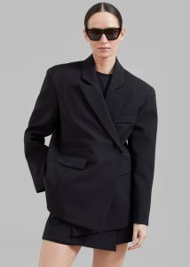 Outerwear Black The Frankie Shop Women Paige Blazer - Black - Image 4