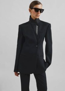 Outerwear Black Women Morrison Crossover Blazer - Black The Frankie Shop - Image 2