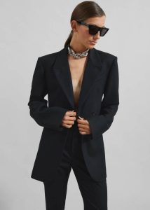 Outerwear Black Women Morrison Crossover Blazer - Black The Frankie Shop
