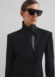 Outerwear Black Women Morrison Crossover Blazer - Black The Frankie Shop - Image 4