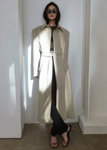 Outerwear Indore Long Coat - Beige Beige Women The Frankie Shop - Image 5
