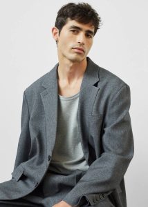 Outerwear Men Beo Blazer - Grey Melange The Frankie Shop Grey