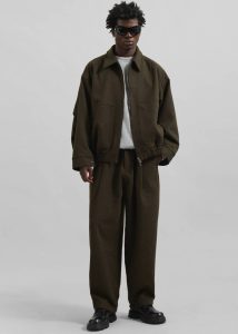 Outerwear Men The Frankie Shop Felix Jacket - Dark Olive Green - Image 3