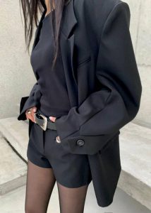 Outerwear Pia Boxy Blazer - Black The Frankie Shop Women Black - Image 2
