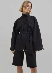 Outerwear The Frankie Shop Cairo Safari Jacket - Black Black Women - Image 2