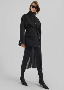 Outerwear The Frankie Shop Cairo Safari Jacket - Black Black Women