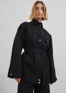 Outerwear The Frankie Shop Cairo Safari Jacket - Black Black Women - Image 4