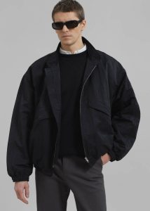 Outerwear The Frankie Shop Men Black Seth Oversized Jacket - Black
