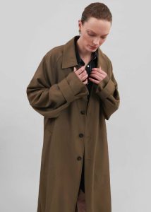 Outerwear The Frankie Shop Men Brown Aldrin Oversized Coat - Camel - Image 5