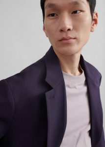 Outerwear The Frankie Shop Purple Men Beo Blazer - Purple - Image 3
