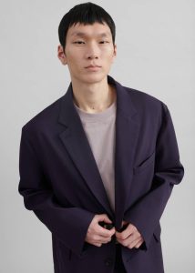 Outerwear The Frankie Shop Purple Men Beo Blazer - Purple - Image 4