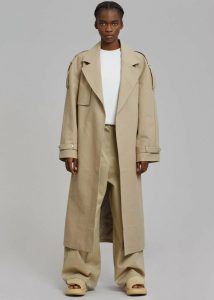 Outerwear The Frankie Shop Rhodes Trench Coat - Natural Women Beige - Image 2