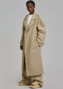 Outerwear The Frankie Shop Rhodes Trench Coat - Natural Women Beige - Image 4