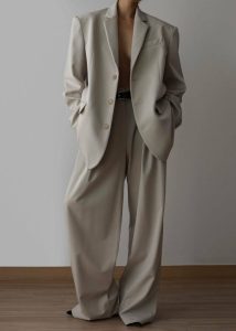 Outerwear The Frankie Shop Tansy Oversized Blazer - Beige Beige Women - Image 2