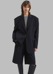 Outerwear The Frankie Shop Wilma Blazer - Black Pinstripe Black Women