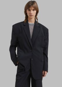 Outerwear The Frankie Shop Wilma Blazer - Black Pinstripe Black Women - Image 5