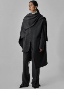 Outerwear Whisella Cape - Charcoal Women The Frankie Shop Grey - Image 5