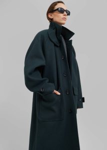 Outerwear Winifred Coat - Deep Teal Green The Frankie Shop Women - Image 2